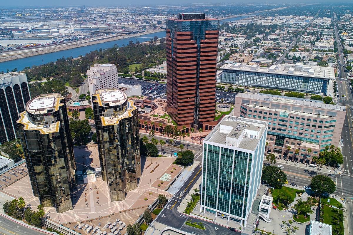 Skyline View of Downtown Long Beach