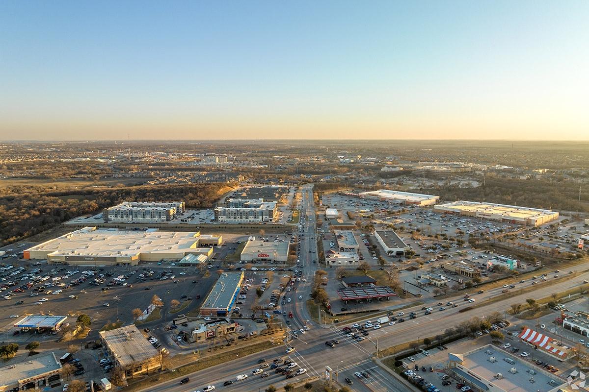 Denton, TX is adding luxury apartment communities right next to its shopping centers.