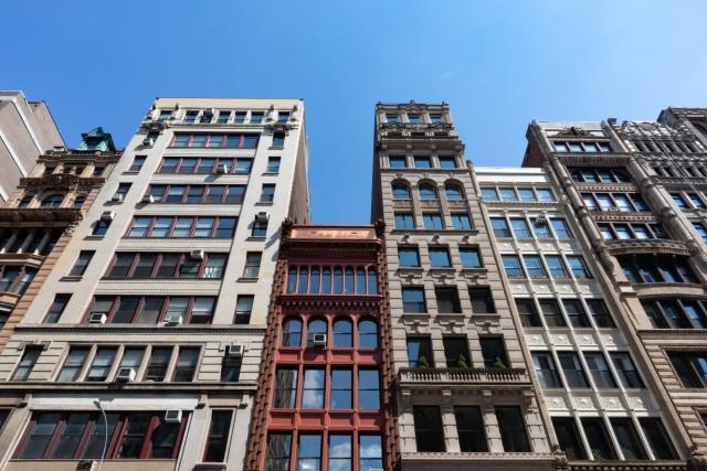 Apartment buildings in New York City
