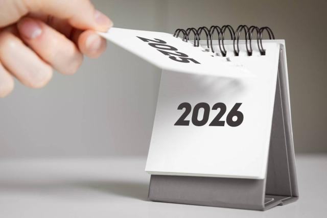 Calendar depicting 2026