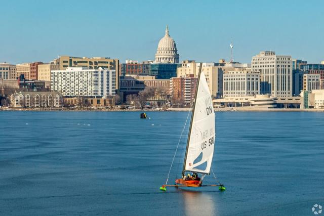 Madison is located between Lake Mendota and Lake Monona.
