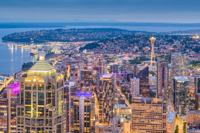 The Seattle Nighttime Sky