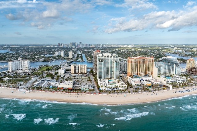 Coastline of buildings in Fort Lauderdale