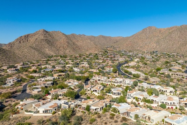 Scottsdale offers desert terrain and mountain views.
