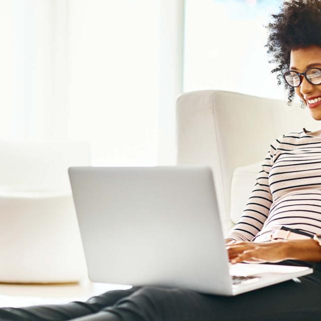Woman on laptop