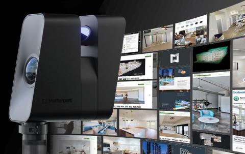 Matterport camera with content