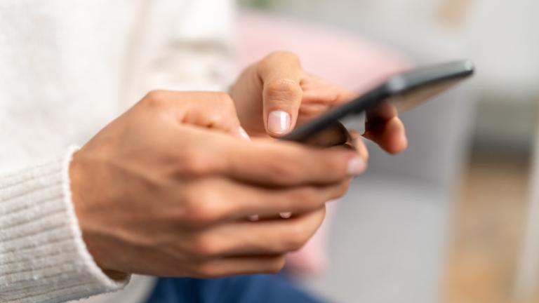 Using smartphone
