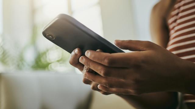 Renter looking at phone