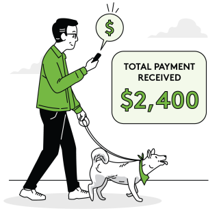 Collect rent payments easily with Apartments.com Rental Tools, even while walking your dog!