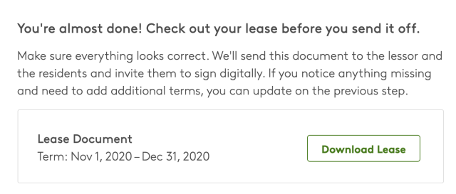 review lease