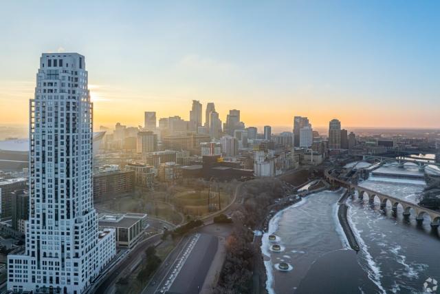 Minneapolis during sunrise.