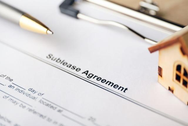 Sublease document for landlords/tenants to sign