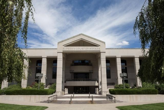 Nevada Supreme Court building in Carson City, the Nevada state capital.