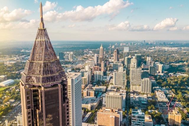 Skyscraper skyline of Atlanta, GA