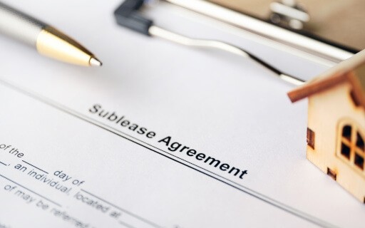 Sublease agreement document